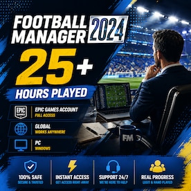 Football Manager 2024  25+ Hours Played (PC) - Epic Games Account - GLOBAL - 1