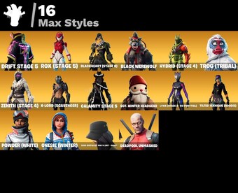 Compte Fortnite OG – PC, ~100 Skins, ~175 Sacs à Dos, ~150 Pioches, 1000 V-Bucks