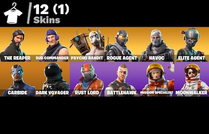 Fortnite 12 Skins (PSN, Xbox, Nintendo Switch, PC, Mobile) - Fortnite Account - GLOBAL - 3