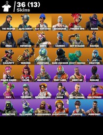 Fortnite 36 Skins (PSN, Xbox, Nintendo Switch, PC, Mobile) The Reaper - Fortnite Account - GLOBAL - 4