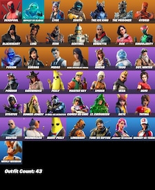 Fortnite 43 Skins vol 2 (Xbox, Switch, PC, Mobile) - Fortnite Account - GLOBAL - 3