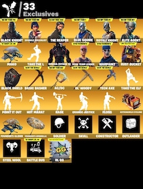 Fortnite 73 Skins (PSN, Xbox, Nintendo Switch, PC, Mobile) Black Knight - Fortnite Account - GLOBAL - 6