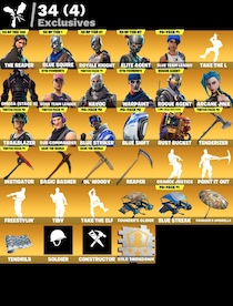 Fortnite Account (All Platform) 168 Skins + The Reaper Skin - GLOBAL - 3