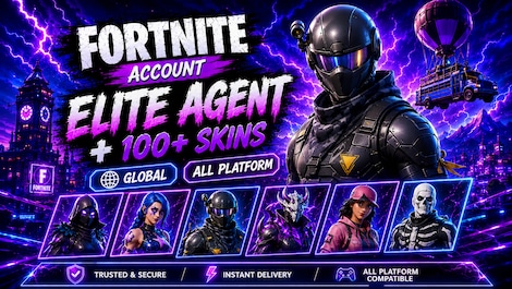 Fortnite Account (All Platform) Elite Agent with 100+ Skins - GLOBAL - 0