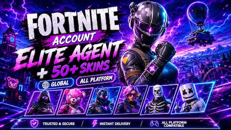 Fortnite Account (All Platform) Elite Agent with 50+ Skins - GLOBAL - 0
