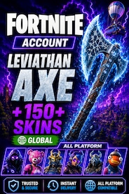 Fortnite Account (All Platform) Leviathan Axe with 150+ Skins - GLOBAL - 1
