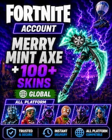 Fortnite Account (All Platform) Merry Mint Axe with 100+ Skins - GLOBAL - 1