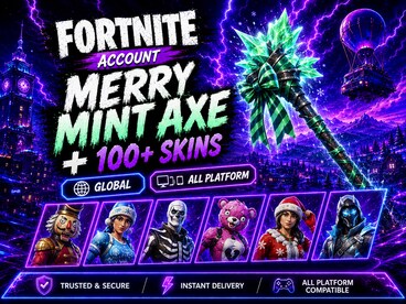 Fortnite Account (All Platform) Merry Mint Axe with 100+ Skins - GLOBAL - 0