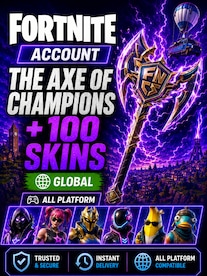 Fortnite Account (All Platform) The Axe Of Champions Pickaxes + 100 Skins - GLOBAL - 1