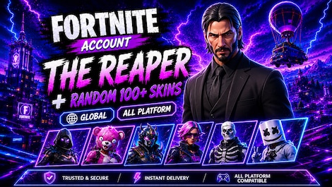 Fortnite Account (All Platform) THE REAPER with Random 100+ Skins - GLOBAL - 0