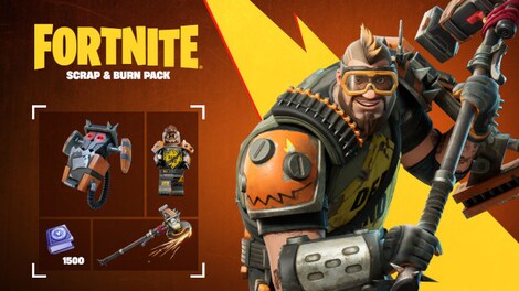 Fortnite - Scrap & Burn Pack + 1500 V-Bucks Challenge (Xbox Series X/S) - Xbox Live Key - GLOBAL - 0