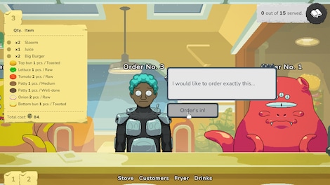 Galaxy Burger (PC) - Steam Gift - GLOBAL - 7
