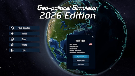 Geo-Political Simulator 2026 Edition (PC) - Steam Account - GLOBAL - 4