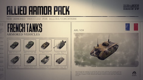 Hearts of Iron IV Allied Armor Pack (PC) - Steam Gift - EUROPE - 2