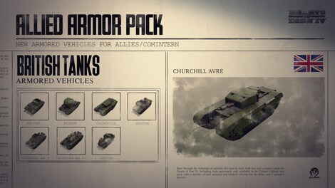 Hearts of Iron IV Allied Armor Pack (PC) - Steam Gift - NORTH AMERICA - 9