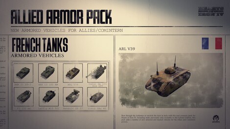 Hearts of Iron IV Allied Armor (PC) - Steam Key - RU/CIS - 2