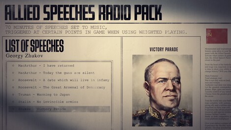 Hearts of Iron IV: Allied Speeches Music Pack (PC) - Steam Gift - NORTH AMERICA - 9