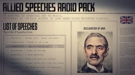 Hearts of Iron IV: Allied Speeches Music Pack (PC) - Steam Gift - NORTH AMERICA - 2