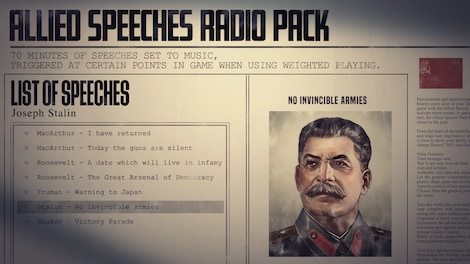 Hearts of Iron IV: Allied Speeches Music Pack (PC) - Steam Key - EUROPE - 7