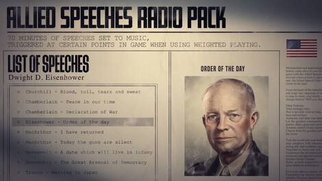Hearts of Iron IV: Allied Speeches Music Pack (PC) - Steam Key - EUROPE - 4