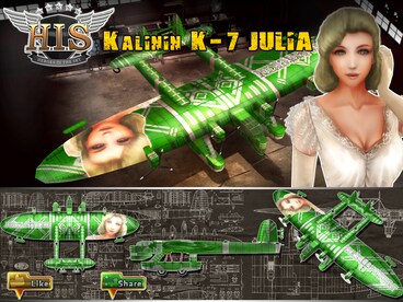 HIS (Heroes In the Sky) - [Kalinin K-7] Julia Mackin Pack Steam Key GLOBAL - 0