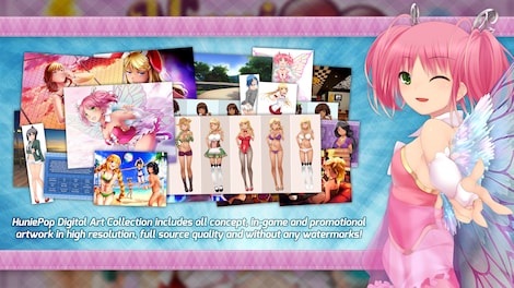 HuniePop - Official Digital Art Collection Steam Gift GLOBAL - 0
