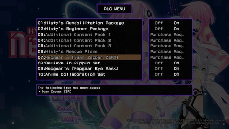 Hyperdimension Neptunia Re;Birth2: Sisters Generation Nepgear's Beam Zapper ZERO Steam Key GLOBAL - 4