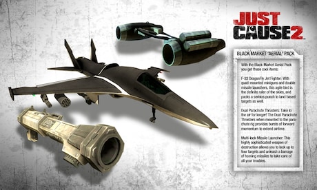 Just Cause 2: Black Market Aerial Pack Steam Key GLOBAL - 2