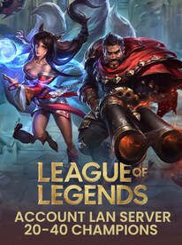 League of Legends Account 20-40 Champions LAN Server (PC) - League of Legends Account - GLOBAL - 1