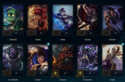 League of Legends Account 21 Champions EUNE server (PC) - League of Legends Account - GLOBAL - 7