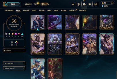 League of Legends Account 58 Skins + 111 Champ - EUW server (PC) - League of Legends Account - GLOBAL - 7