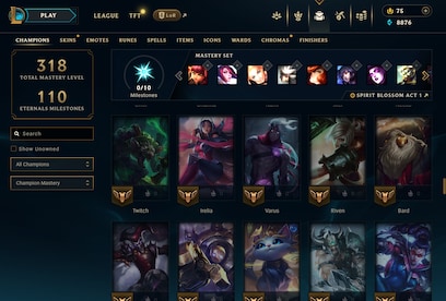League of Legends Account 58 Skins + 111 Champ - EUW server (PC) - League of Legends Account - GLOBAL - 22