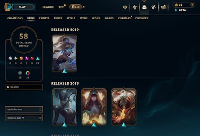 League of Legends Account 58 Skins + 111 Champ - EUW server (PC) - League of Legends Account - GLOBAL - 12