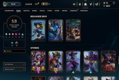 League of Legends Account 58 Skins + 111 Champ - EUW server (PC) - League of Legends Account - GLOBAL - 9