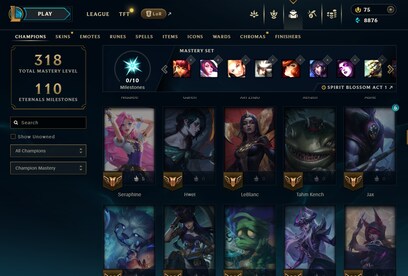 League of Legends Account 58 Skins + 111 Champ - EUW server (PC) - League of Legends Account - GLOBAL - 24