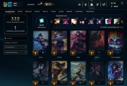 League of Legends Account 87 Skins + 102 Champ - EUW server (PC) - League of Legends Account - GLOBAL - 23