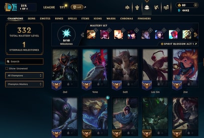 League of Legends Account 87 Skins + 102 Champ - EUW server (PC) - League of Legends Account - GLOBAL - 27