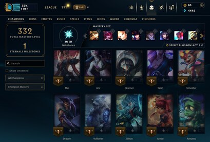 League of Legends Account 87 Skins + 102 Champ - EUW server (PC) - League of Legends Account - GLOBAL - 21