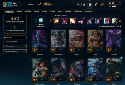 League of Legends Account 87 Skins + 102 Champ - EUW server (PC) - League of Legends Account - GLOBAL - 20