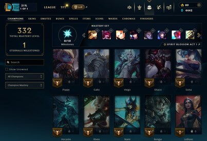 League of Legends Account 87 Skins + 102 Champ - EUW server (PC) - League of Legends Account - GLOBAL - 22