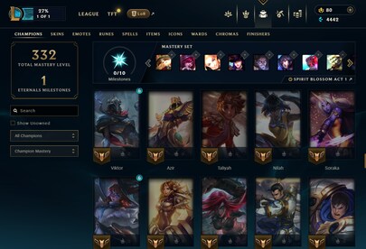 League of Legends Account 87 Skins + 102 Champ - EUW server (PC) - League of Legends Account - GLOBAL - 24