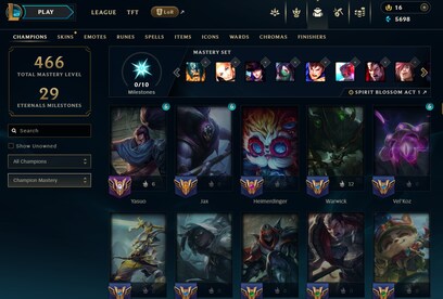 League of Legends Account 87 Skins + 161 Champ - EUW server (PC) - League of Legends Account - GLOBAL - 32