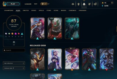 League of Legends Account 87 Skins + 161 Champ - EUW server (PC) - League of Legends Account - GLOBAL - 15