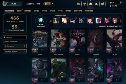 League of Legends Account 87 Skins + 161 Champ - EUW server (PC) - League of Legends Account - GLOBAL - 31