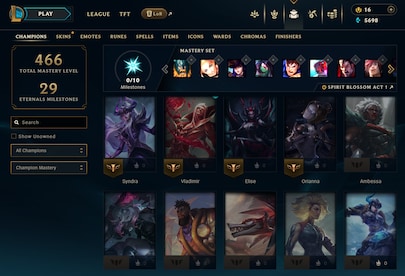 League of Legends Account 87 Skins + 161 Champ - EUW server (PC) - League of Legends Account - GLOBAL - 17