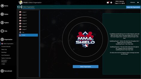 MMA Team Manager Steam Key GLOBAL - 3