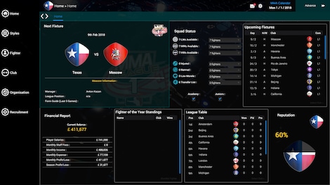 MMA Team Manager Steam Key GLOBAL - 17