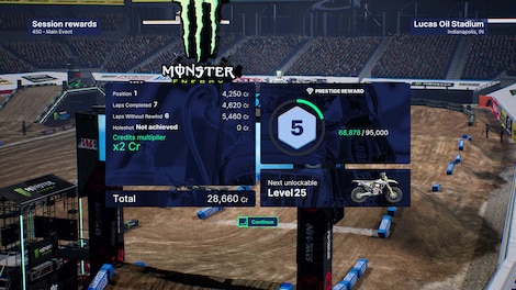 Monster Energy Supercross 5 - Credits Multiplier (PC) - Steam Gift - NORTH AMERICA - 7