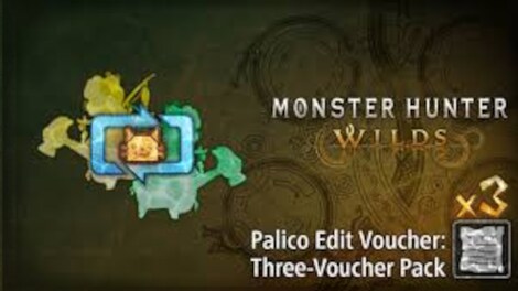 Monster Hunter Wilds - Character & Palico Edit Voucher: Three-Voucher Pack (PC) - Steam Gift - GLOBAL - 0