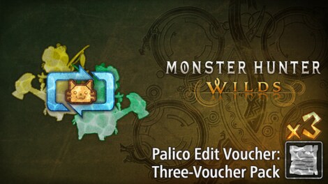 Monster Hunter Wilds - Palico Edit Voucher: Three-Voucher Pack (PC) - Steam Gift - GLOBAL - 0